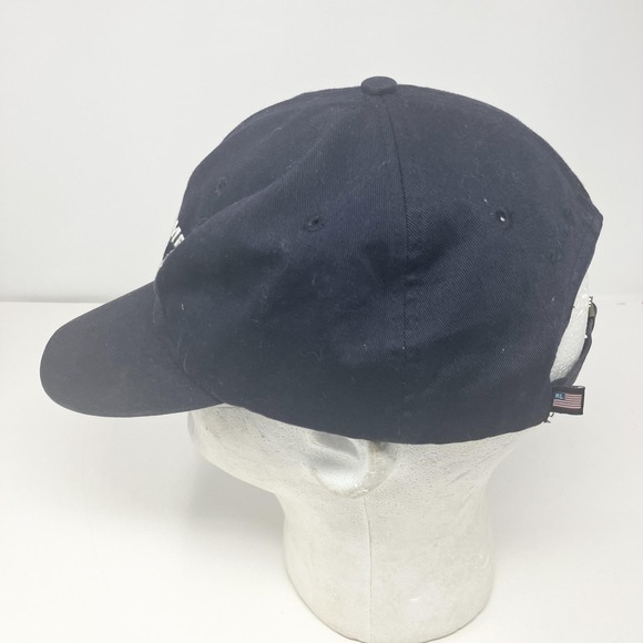 Polo Jeans Co Ralph Lauren Hat Cap Strap Back Mens One Size Navy USA Flag - Picture 2 of 7